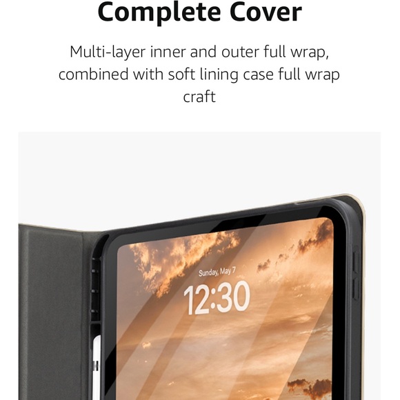 KingBlanc iPad 10th Generation Case (2022,10.9-inch) with Apple Pencil Holder, - Picture 16 of 16